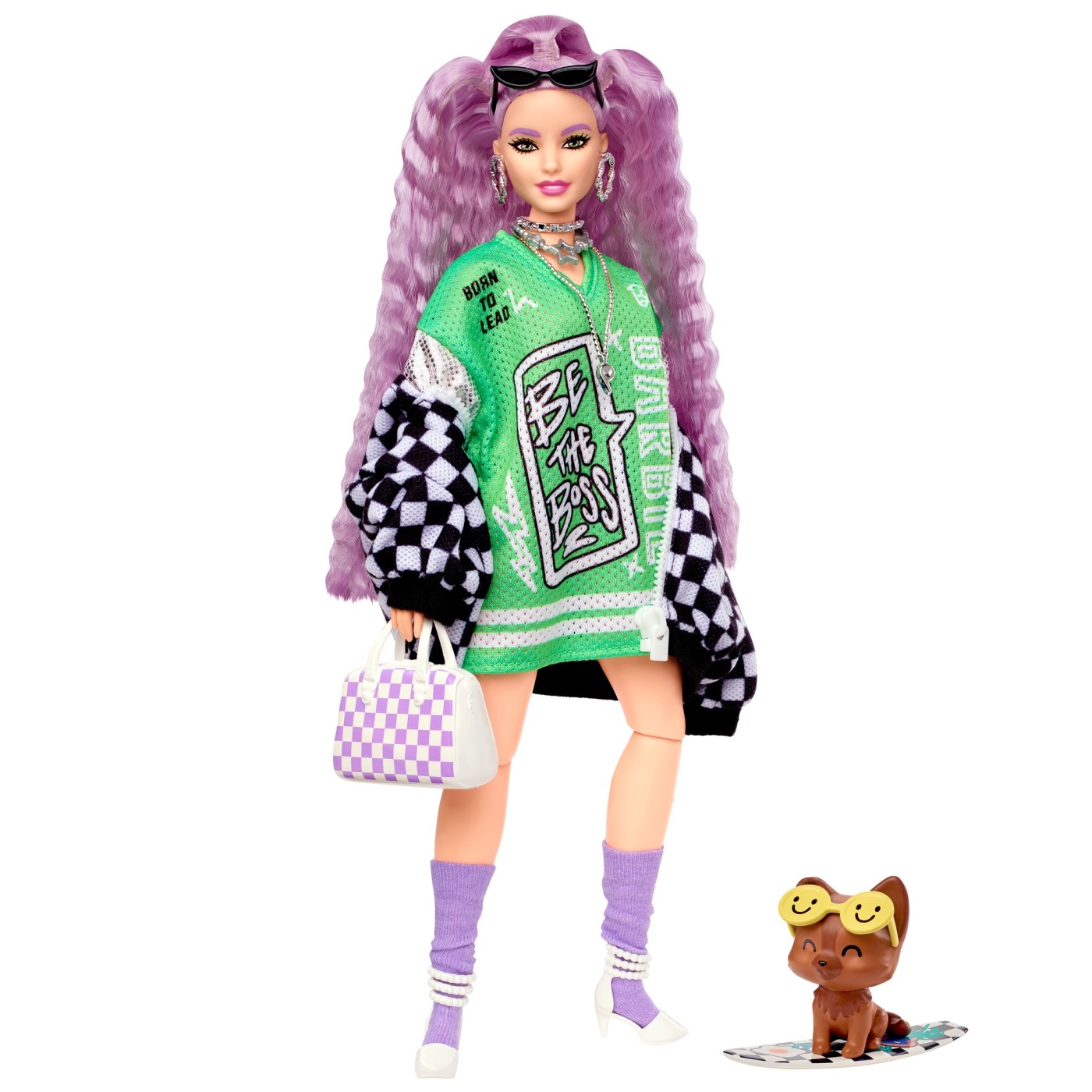 Papusa Barbie Extra, +3 ani, Jacheta Oversized, Barbie